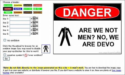 Safety Sign