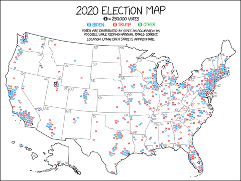 Election Map 年選挙地図 Xkcd日本語訳 Naglly Com