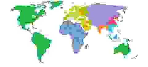 世界地図と名所 おんぷカードショップ / 【 世界地図(観光地) 】 ポスター A2サイズ